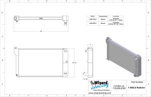 Wizard Cooling Inc - 1967-1972 Chevrolet Trucks Aluminum Radiator (LS SWAP OPTIONS) - 366-100LS - Image 4