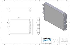 Wizard Cooling Inc - Wizard Cooling - 2000-2006 Ferrari 360 Aluminum Radiator (w/ Sensor hole) - 60002-500 - Image 3