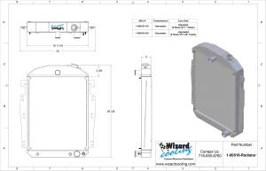 Wizard Cooling Inc - Wizard Cooling - 1937-1939 Chevrolet Trucks Aluminum Radiator - 80516-110 - Image 3