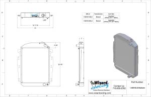 Wizard Cooling Inc - 1937-1939 Chevrolet Trucks Aluminum Radiator - 80516-100LS - Image 2