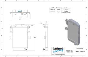Wizard Cooling Inc - 1934-36 Chevrolet Truck Aluminum Radiator - 80518-200 - Image 3