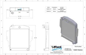 Wizard Cooling Inc - 1938-39 Plymouth Street Rod Aluminum Radiator - 92001-100 - Image 6