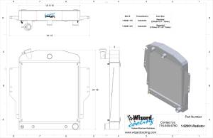 Wizard Cooling Inc - 1938-39 Plymouth Street Rod Aluminum Radiator - 92001-210 - Image 6