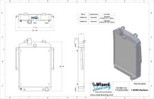 Wizard Cooling Inc - 1936 Plymouth Street Rod Aluminum Radiator - 92002-110 - Image 2