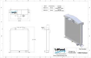 Wizard Cooling Inc - Wizard Cooling - 1938-1939 Ford Trucks (CHEVY V8) Aluminum Radiator - 98481-200 - Image 4