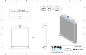 Wizard Cooling Inc - 1942-1948 Ford Car Aluminum Radiator (Ford Motor) - 98486-200 - Image 3
