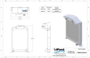 Wizard Cooling Inc - 1933-1935 Ford Truck & 1933-1934 Car (Chevy V8) Aluminum Radiator - 98503-100 - Image 3