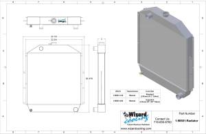 Wizard Cooling Inc - Wizard Cooling - 1942-1952 Ford Trucks with CHEVY V8 Motor Aluminum Radiator - 98501-100 - Image 3