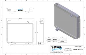 Wizard Cooling Inc - 1957-1959 Ford Ranchero Aluminum Radiator - 98506-210 - Image 4