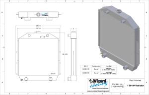 Wizard Cooling Inc - Wizard Cooling - 1942-1952 Ford Trucks (8 CYL, FlatHead) Aluminum Radiator - 98499-100 - Image 3