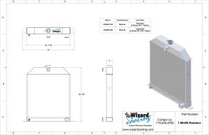 Wizard Cooling Inc - 1942-1948 Ford Car (Chevy V8) Aluminum Radiator - 98485-100 - Image 3