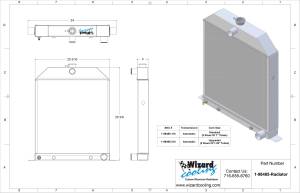 Wizard Cooling Inc - 1942-1948 Ford Car (Chevy V8) Aluminum Radiator - 98485-210 - Image 3