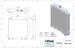 Wizard Cooling Inc - Wizard Cooling - 1940-1941 Ford Truck & 1939-1941 Car w/ Chevy V8 Aluminum Radiator - 98497-110 - Image 3