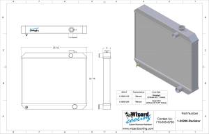 Wizard Cooling Inc - Wizard Cooling - 1965 Oldsmobile Cutlass/442 (w/ Factory AC) Aluminum Radiator - 25200-100 - Image 4