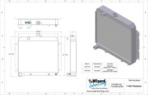 Wizard Cooling Inc - Wizard Cooling - 1966-1969 22" Core Mopar Aluminum Radiator - 1637-110 - Image 3