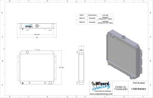 Wizard Cooling Inc - Wizard Cooling - 1970-73 22" Mopar Applications Aluminum Radiator - 526-110 - Image 3