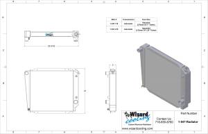 Wizard Cooling Inc - 1966-1977 Ford Bronco Aluminum Radiator - 547-210 - Image 6