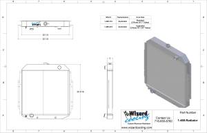 Wizard Cooling Inc - 1966-1977 Ford Trucks Aluminum Radiator - 480-110 - Image 3