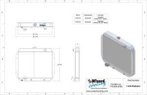 Wizard Cooling Inc - 1966-1977 Ford F-Series Aluminum Radiator - 444-110 - Image 3