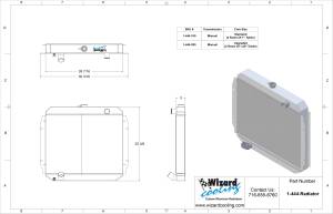 Wizard Cooling Inc - 1966-1977 Ford F-Series Aluminum Radiator - 444-200 - Image 4