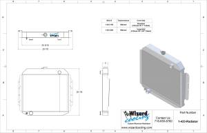 Wizard Cooling Inc - 1966-1979 Ford F Series/ 1978-79 Bronco Aluminum Radiator - 433-100 - Image 6