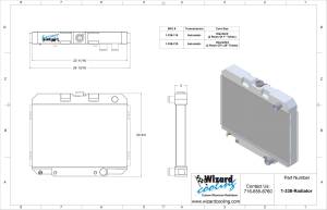 Wizard Cooling Inc - 1967-1970 Ford Mustang (24" Wide Core) Aluminum Radiator - 338-210 - Image 6