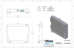 Wizard Cooling Inc - 1974-1978 Ford Mustang II Aluminum Radiator - 514-200 - Image 3