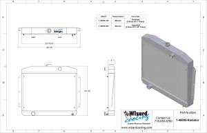 Wizard Cooling Inc - Wizard Cooling - 1949-1951 Mercury (Ford V8) Aluminum Radiator - 40005-100 - Image 2