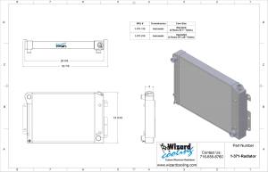 Wizard Cooling Inc - 1967-1969 Chevrolet Camaro/ Z28/ Firebird Aluminum Radiator (BB & SB) - 371-210 - Image 5