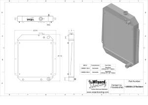 Wizard Cooling Inc - 1947-1954 Chevrolet Trucks Aluminum Radiator- LS swap - 80080-110LS - Image 2