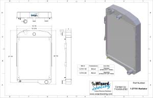 Wizard Cooling Inc - Wizard Cooling - 1935 Oldsmobile Street Rod Aluminum Radiator - 27701-100 - Image 3