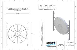 Wizard Cooling Inc - 1947-1954 Chevrolet Trucks (BRACKET w/ HIGH PERFORMANCE FAN) - 80080-001HP - Image 2