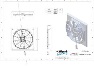 Wizard Cooling Inc - 1947-1954 Chevrolet Trucks (SHROUD w/ BRUSHLESS 300watt FAN) - 80080-008BL300 - Image 2