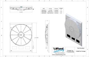 Wizard Cooling Inc - 1932 Ford Truck & Car (Low profile Fan & Shroud) - 98492-008LP - Image 2