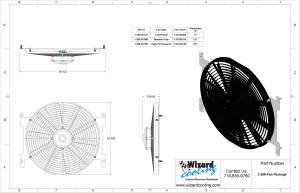 Wizard Cooling Inc - 1963-66 Ford/Mercury Mustang/Falcon/Comet (BRACKET w/ HIGH PERFORMANCE FAN) - 259-001HP - Image 3