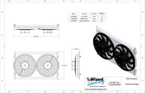 Wizard Cooling Inc - 1967-1970 Ford Mustang BB (SHROUD w/ LOW PROFILE FANS) - 379-002LP - Image 3