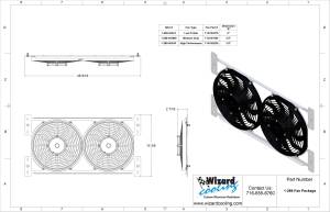 Wizard Cooling Inc - 1964-1967 Bel Air/ Impala/ Chevelle/ Malibu/Monte Carlo/ El Camino (BRACKET w/ MEDIUM PROFILE FANS) - 289-003MD - Image 4