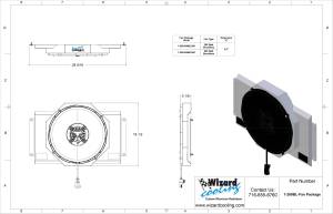 Wizard Cooling Inc - 1964-1967 Bel Air/ Impala/ Chevelle/ Malibu/Monte Carlo/ El Camino (SHROUD w/ BRUSHLESS FAN, 300 WATT) - 289-008BL300 - Image 2