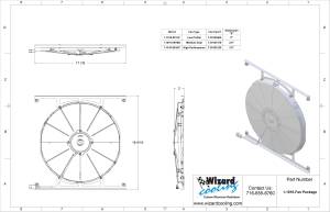 Wizard Cooling Inc - 1987-2006 Jeep Wrangler (YJ&TJ) Low Profile Fan & Bracket - 1010-001LP - Image 2