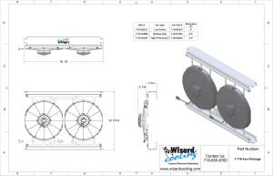 Wizard Cooling Inc - 1973-1993 Chevrolet Trucks (HIGH PERFORMANCE FANS & BRACKET) - 716-003HP225 - Image 2