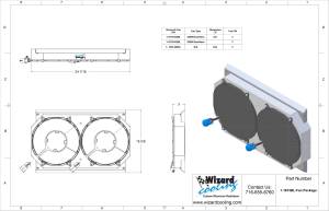 Wizard Cooling Inc - 1962-1967 Chevrolet Nova / Chevy II (SHROUD w/ BRUSHLESS FANS) - 1673-002BL - Image 3