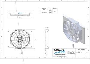 Wizard Cooling Inc - 1962-1967 Chevrolet Nova / Chevy II (SHROUD w/ BRUSHLESS FAN) - 1673-008BL300 - Image 1