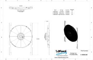 Wizard Cooling Inc - 1935-1936 Chevrolet Car (BRACKET w/ HIGH PERFORMANCE FAN) - 10505-001HP - Image 3