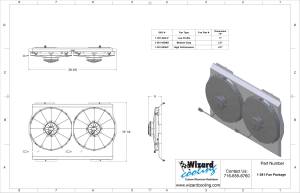 Wizard Cooling Inc - 1969-1971 Ford Galaxie, 1971-1972 Mustang- Fan & Shroud - 381-002HP - Image 2