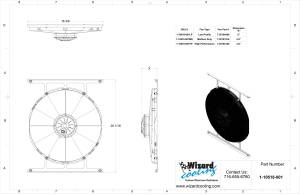 Wizard Cooling Inc - 1937 Chevrolet Car - HIGH PERFORMANCE Fan and Bracket - 10518-001HP - Image 2