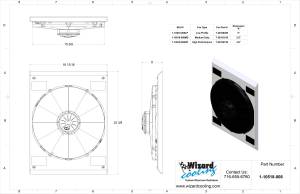 Wizard Cooling Inc - 1938 Chevrolet Car - MEDIUM PROFILE Fan and Shroud - 10502-008MD - Image 4