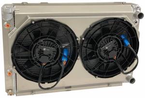 Wizard Cooling Inc - 1966-1967 Lincoln (SHROUD W/ BRUSHLESS FANS) - 41003-002BL - Image 1