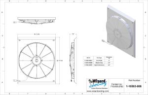 1939 Chevy Car- Shroud Mounted (Brush Style) Fan - High Profile - 10503-008HP - Image 2