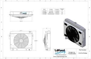 Wizard Cooling Inc - 1974-1978 Ford Mustang II (SHROUD w/ HIGH PERFORMANCE FAN) - 514-008HP - Image 2