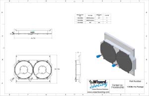 Wizard Cooling Inc - 1960-1963 Ford Galaxie 500XL - Shroud Mounted (BRUSHLESS FANS) - 383-002BL - Image 3